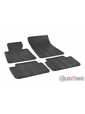 Original Gledring Passform Fußmatten Gummimatten 4 Tlg.+Fixing - BMW 3 Serie E46 1998-2005